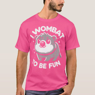 Cute Cartoon Wombat Lover Funny Wombat Australian T-Shirt