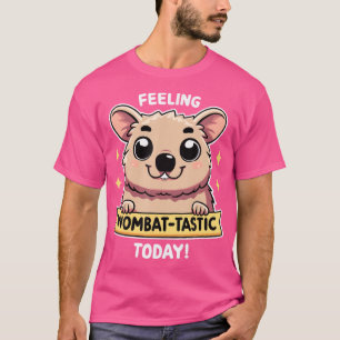 Cute Cartoon Wombat Lover Funny Wombat Australian T-Shirt