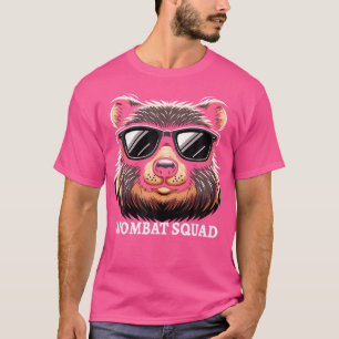 Cute Cartoon Wombat Lover Funny Wombat Australian T-Shirt