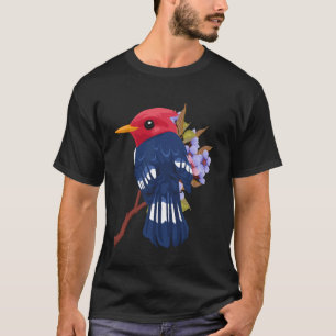 Cute Cartoon Woodpecker Bird Lover Tee