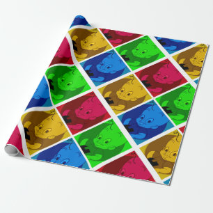 cute cartoon wrapping paper