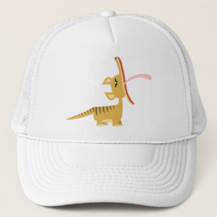 Cute Cartoon Yawning Thylacine Hat