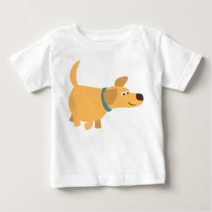 Cute Cartoon Yellow Labrador Baby T-Shirt