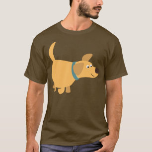 Cute Cartoon Yellow Labrador T-Shirt