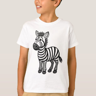 Cute Cartoon Zebra – Adorable Safari animal  T-Shirt
