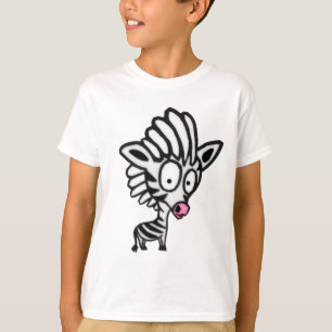 Cute Cartoon Zebra T-Shirt