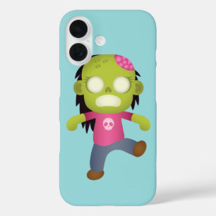 Cute Cartoon Zombie Girl iPhone 16 Case