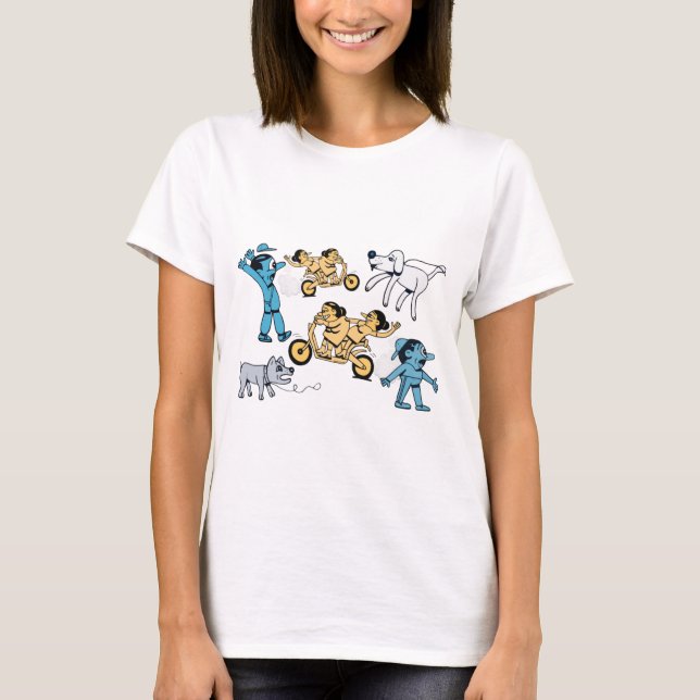 Cute Cartoons. T-Shirt (Front)