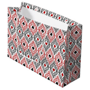 cute casino or poker party large gift bag