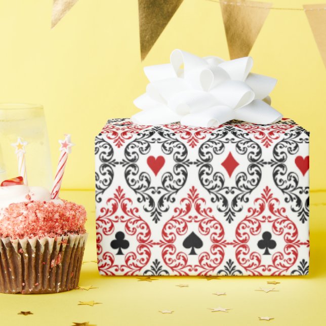 cute Casino or poker party Wrapping Paper (Birthday Party)