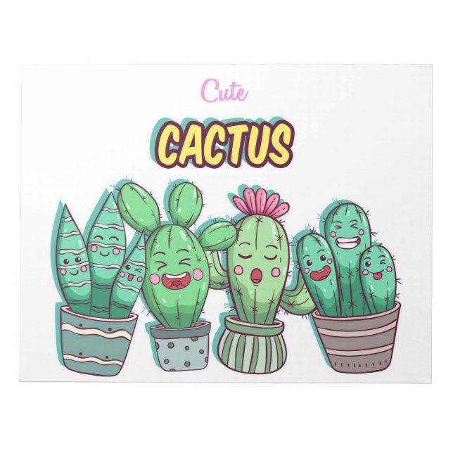 Cute Castus Family Notepad (Front)