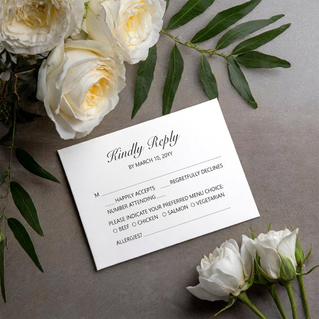 Cute Casual Wedding RSVP Card (Creator Uploaded)