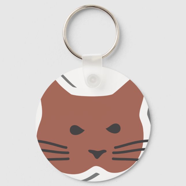 Cute Cat 2 Key Ring (Front)