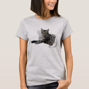 Cute Cat 3D Graphic funny illusion popular T-Shirt