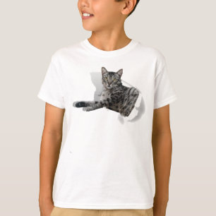 Cute Cat 3D Graphic funny illusion popular  T-Shirt
