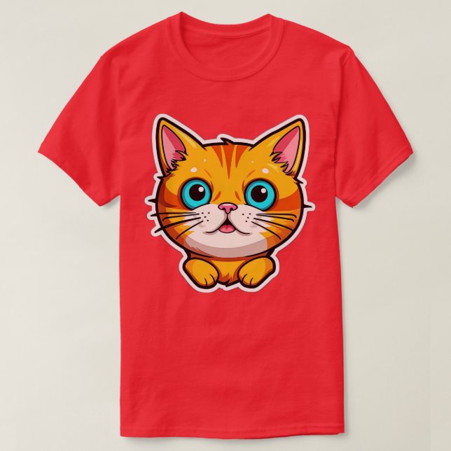 Cute Cat 44 T-Shirt (Design Front)