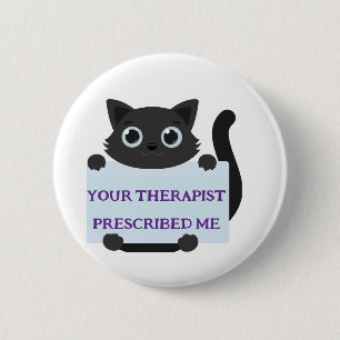 Cute Cat  6 Cm Round Badge