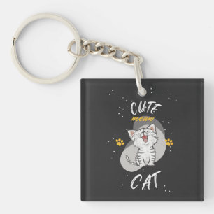 CUTE CAT Acrylic Keychain