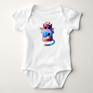 Cute Cat Adorable Feline Charm for Cat Lovers Baby Bodysuit