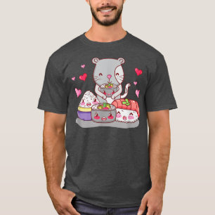 Cute Cat and Japan Food Kawaii, Kitty Sushi Nigiri T-Shirt