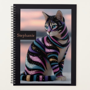 Cute Cat and Personalised Name Design Planner