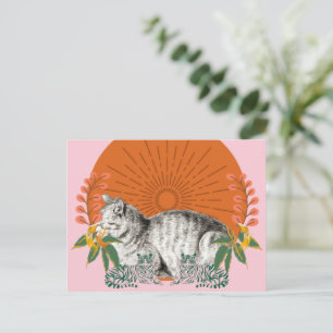 Cute Cat And Tigers Postcard