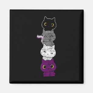 Cute Cat Animal Ace Pride Month Lgbtqia Auality Au Magnet