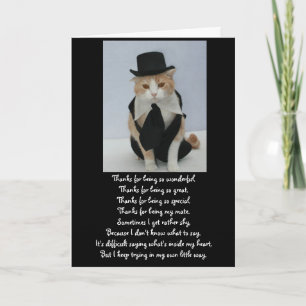 Cute Cat Anniversary Card