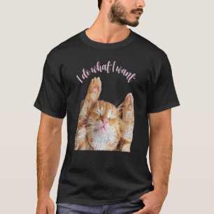 Cute Cat Apparel I Do What I Want Cat Lady Kids T-Shirt