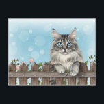 Cute Cat Art Kitten Funny Animal Cats Holiday Postcard<br><div class="desc">Spread holiday cheer with our adorable "Cute Cat Art Kitten" postcard, perfect for sending warm wishes to friends and family! Featuring a delightful scene of playful kittens frolicking amidst festive decorations, this postcard is sure to bring smiles to everyone's faces. Our high-quality postcard captures the charm and mischief of kittens...</div>