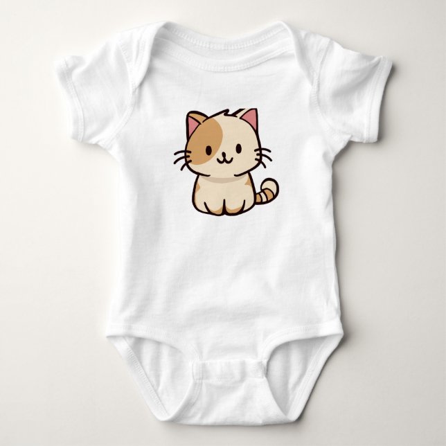 CUTE CAT BABY BODYSUIT (Front)