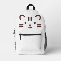 Cute Cat Backpack – Personalised with Your Name |