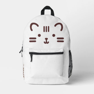 Cute Cat Backpack – Personalised with Your Name |