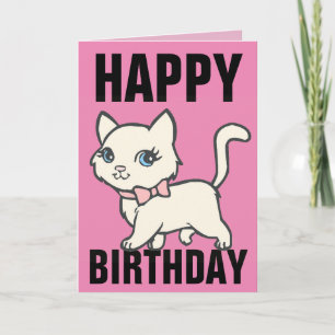 CUTE CAT BIRTHDAY CARD