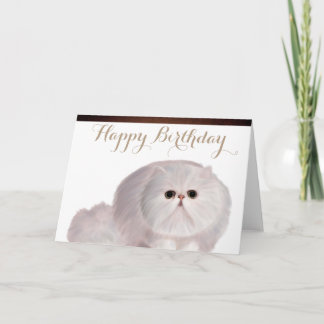 Cute Cat Birthday Greeting Card