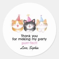 Cute Cat Birthday Party Favour Bag