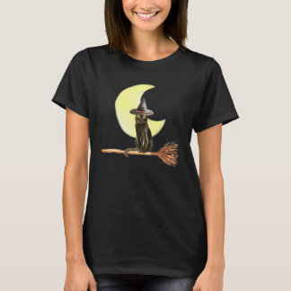 Cute Cat Ca Cat Cat On Broom T-Shirt