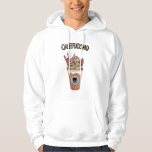 cute cat - CATPPUCCINO - kitten- coffee - funny - Hoodie