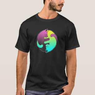 Cute Cat Cats Ying Yang Yin Yang 4 T-Shirt