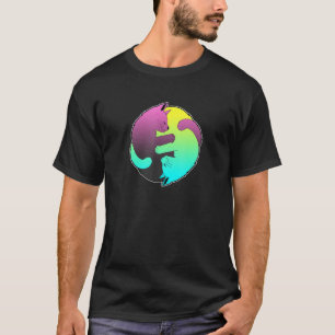 Cute Cat Cats Ying Yang Yin Yang 4 T-Shirt