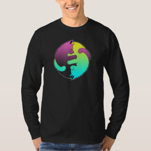 Cute Cat Cats Ying Yang Yin Yang 4 T-Shirt