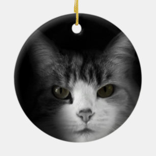 Cute Cat Ceramic Tree Decoration