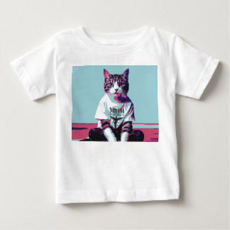 Cute Cat Chillin' Baby T-Shirt