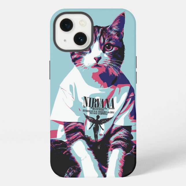 Cute Cat Chillin' iPhone Case (Back)