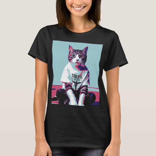 Cute Cat Chillin' T-Shirt (Front)