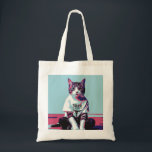Cute Cat Chillin' Tote Bag<br><div class="desc">Cute cat chillin'</div>