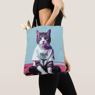 Cute Cat Chillin' Tote Bag