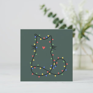 Cute Cat Christmas Cat Mom Funny Xmas Cat Lover  Holiday Card
