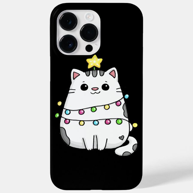 Cute Cat Christmas design  Case-Mate iPhone Case (Back)