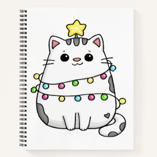 Cute Cat Christmas design Notebook